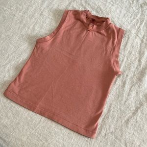 SKIMS Clay-Colored Cropped Tank